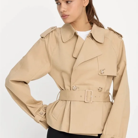 Good American - Cropped Trench Jacket - Picture 3 of 7